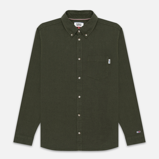 Мужская рубашка Tommy Jeans Two Tone Oxford Cypress