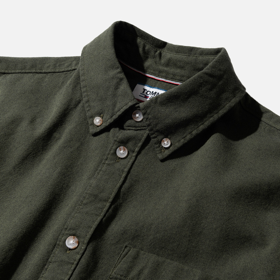 Мужская рубашка Tommy Jeans Two Tone Oxford Cypress