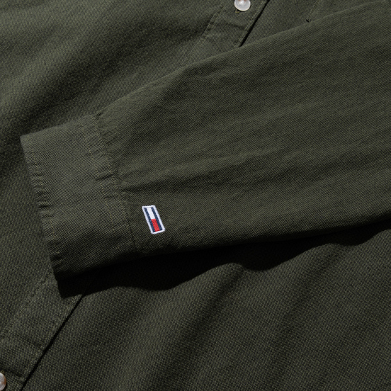 Мужская рубашка Tommy Jeans Two Tone Oxford Cypress