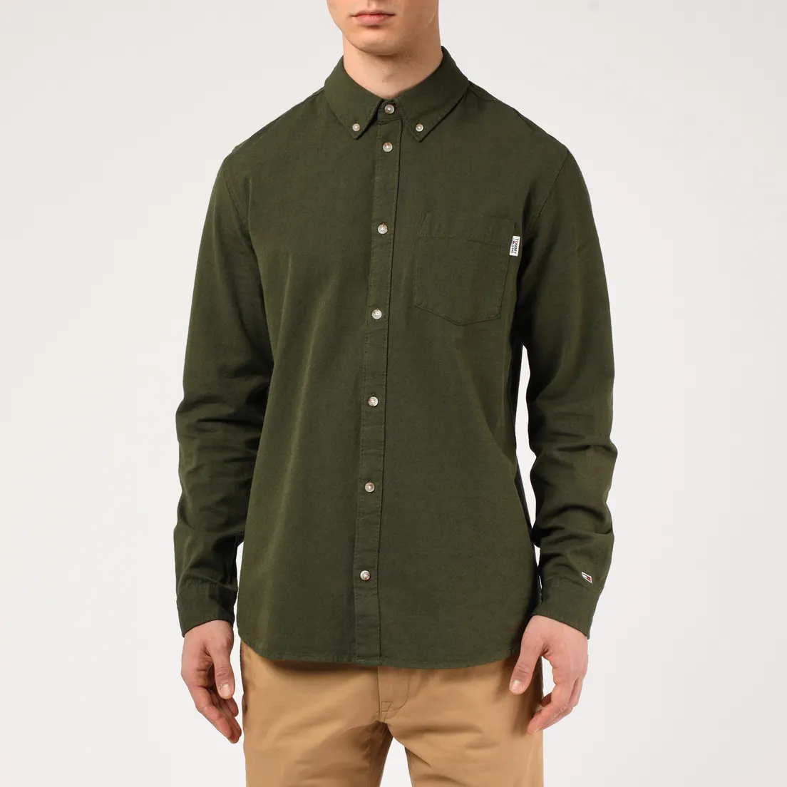 Tommy Jeans Мужская рубашка Two Tone Oxford