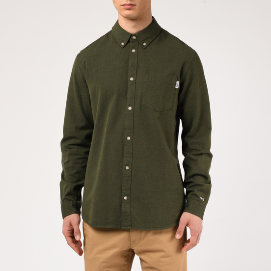 Мужская рубашка Tommy Jeans Two Tone Oxford Cypress
