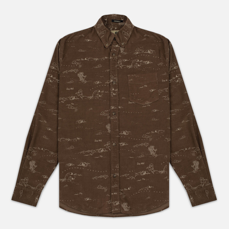 Мужская рубашка Uniformes Generale Stay Wild Baby Cord Tan