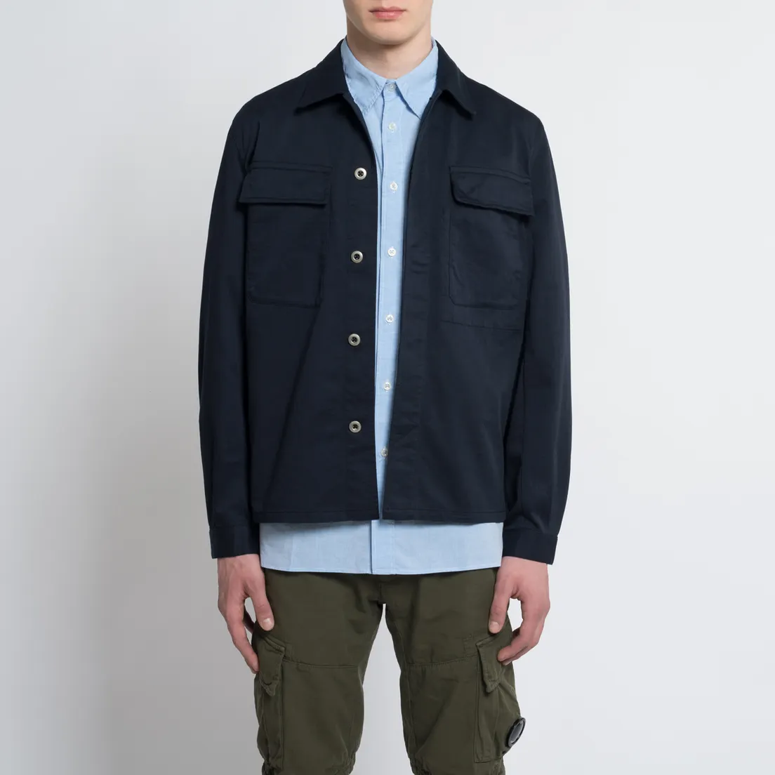 Universal Works Мужская рубашка Military Work Twill