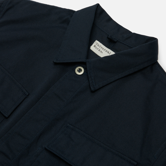 Мужская рубашка Universal Works MW Chore Overshirt Twill Navy