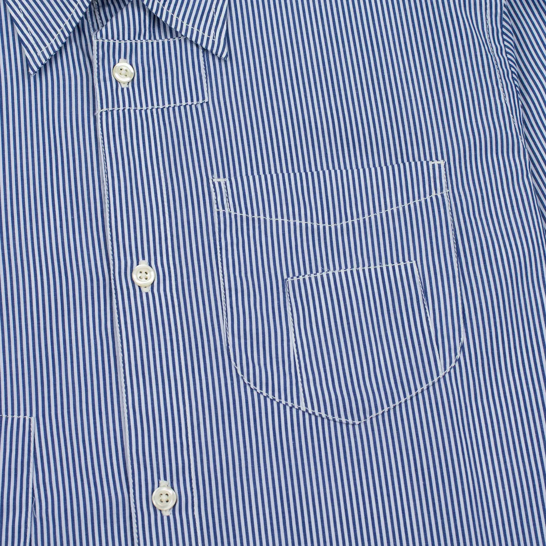 Universal Works Мужская рубашка Patch Fine Stripe