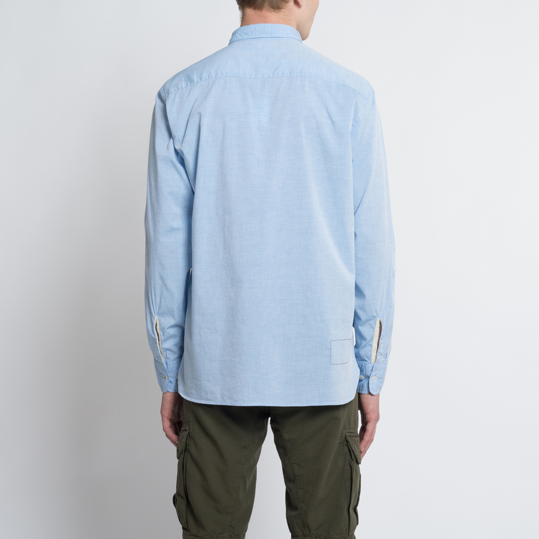 Universal Works Мужская рубашка Point Collar Plain Weave Cotton