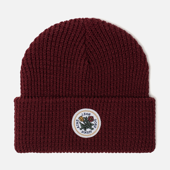 Шапка Aime Leon Dore Waffle Stitch Beanie Burgundy
