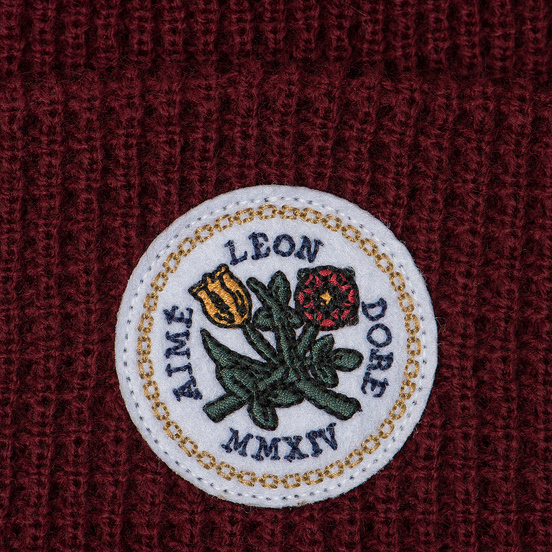 Шапка Aime Leon Dore Waffle Stitch Beanie Burgundy
