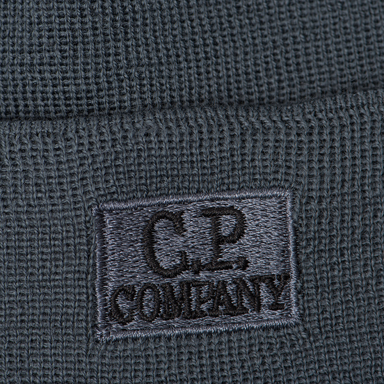 Шапка C.P. Company Wool Classic Logo Dark Slate