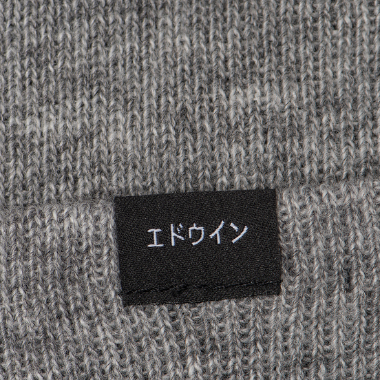 Шапка Edwin Kurt Beanie Grey Marl