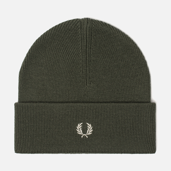 Шапка Fred Perry Merino Wool Beanie Olive
