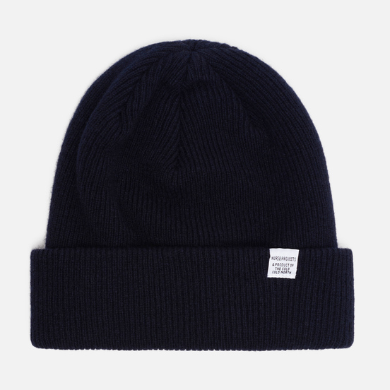 Шапка Norse Projects Norse Beanie Dark Navy