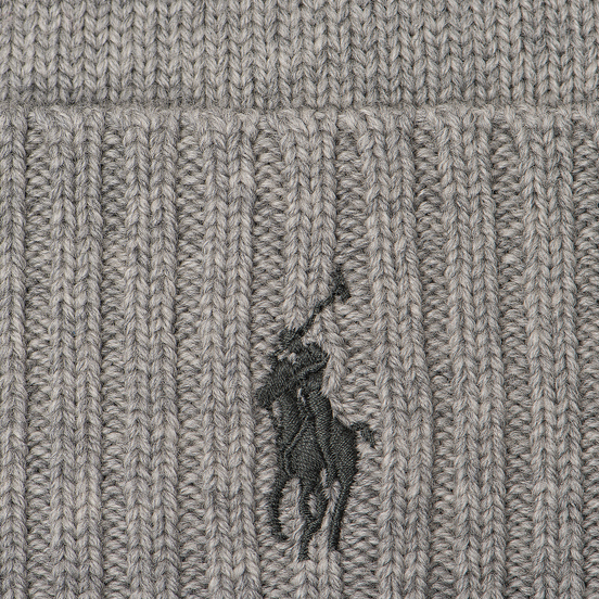 Шапка Polo Ralph Lauren Merino Wool Fawn Charcoal Heather
