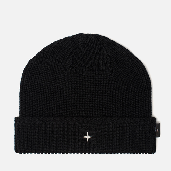 Шапка Stone Island Small Stone Island Star Embroidered Black