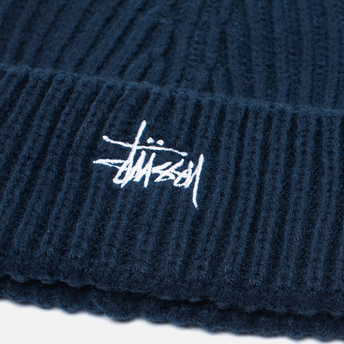 Шапка Stussy Basic Stock Cuff Beanie, 132786-NAVY