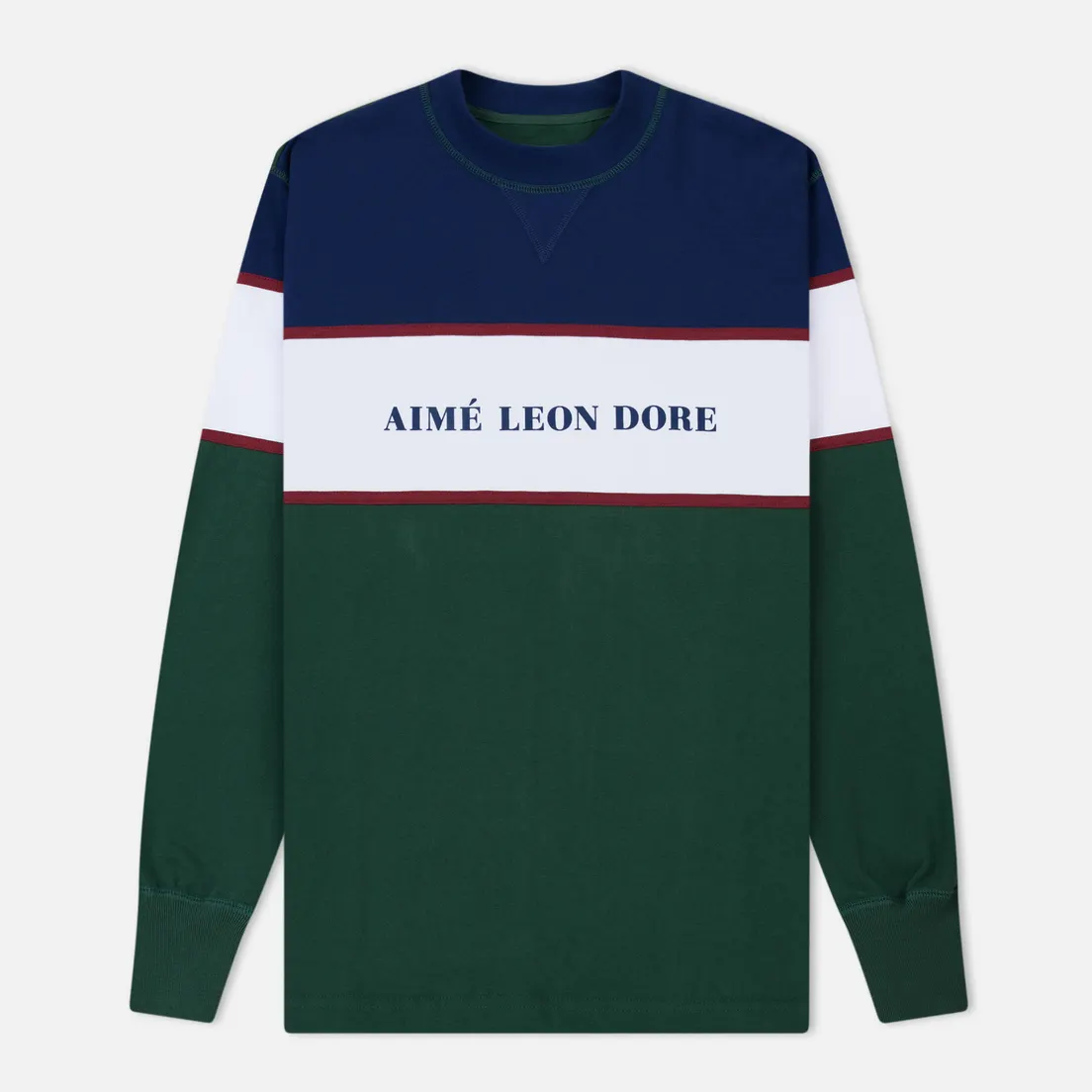 Aime Leon Dore Мужская толстовка Color Blocked Logo Crew