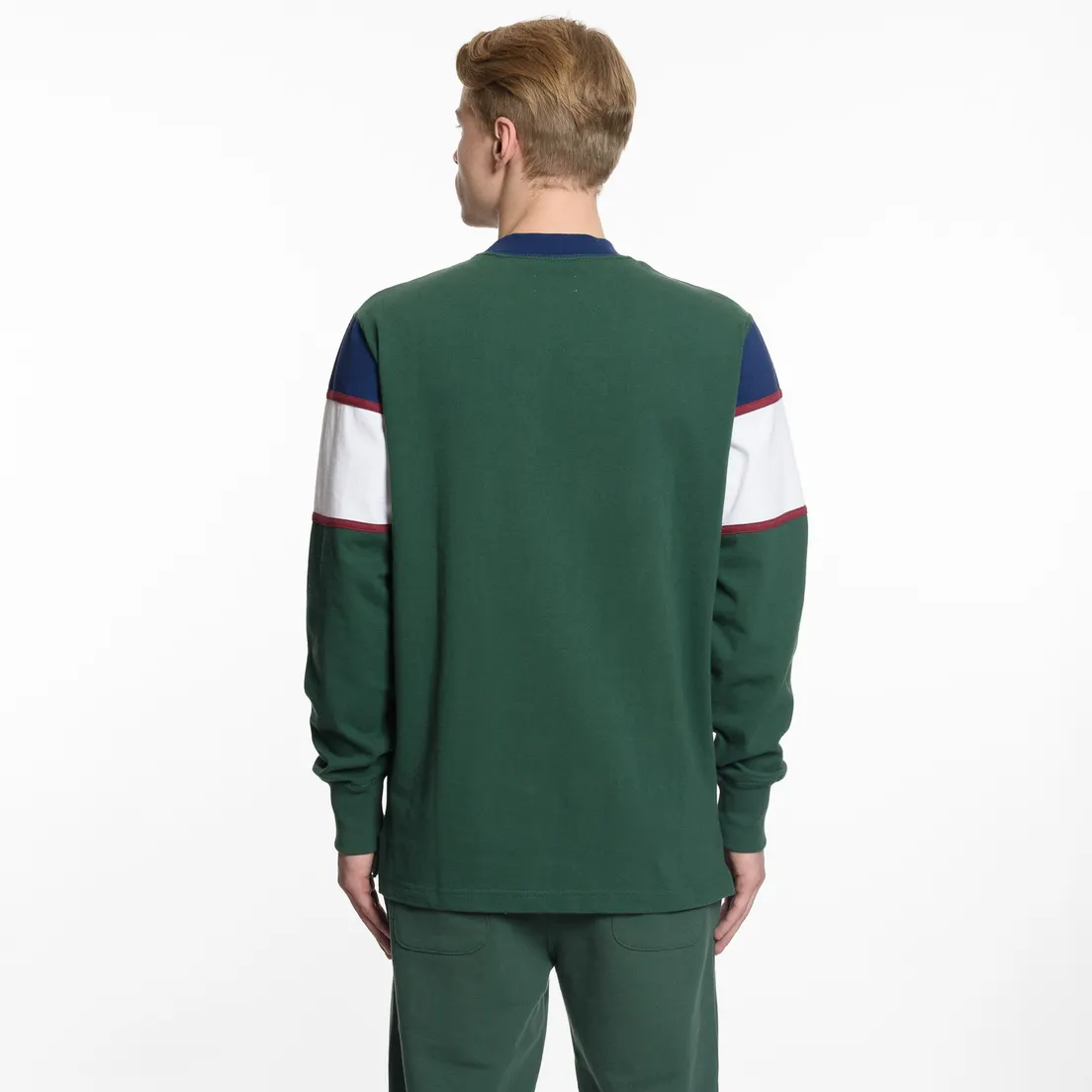 Aime Leon Dore Мужская толстовка Color Blocked Logo Crew