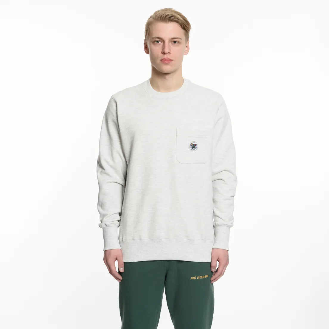 Aime Leon Dore Мужская толстовка Crew Neck Pocket