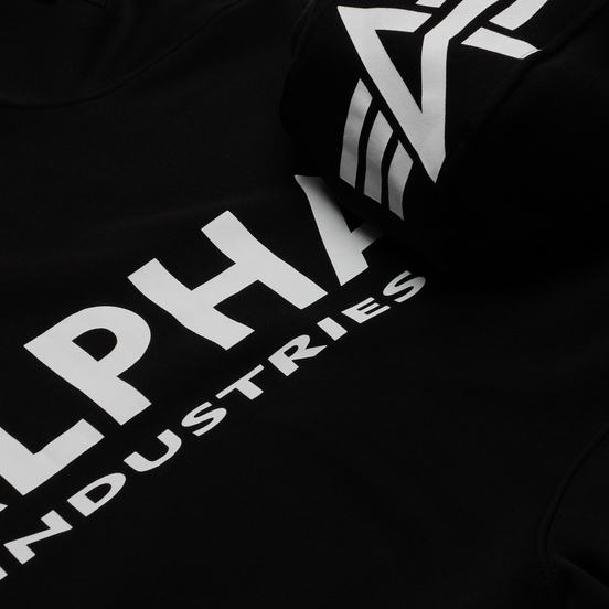 Мужская толстовка Alpha Industries Back Print Hoody Black