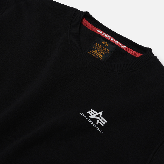 Мужская толстовка Alpha Industries Basic Small Logo Black