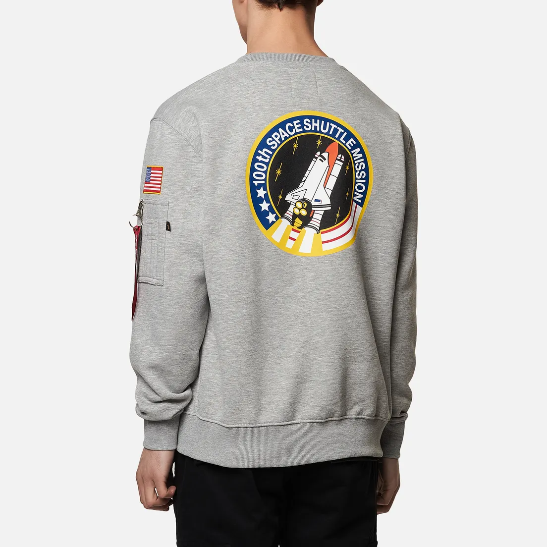 Alpha Industries Мужская толстовка NASA Space Shuttle