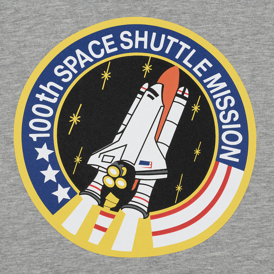 Мужская толстовка Alpha Industries Nasa Space Shuttle Grey Heather