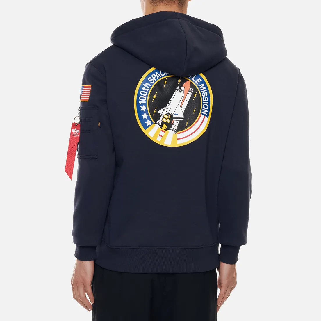 Alpha Industries Мужская толстовка NASA Space Shuttle Hoody