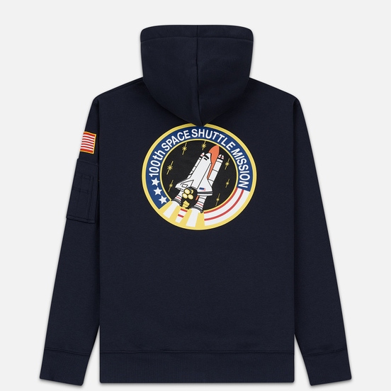Мужская толстовка Alpha Industries Nasa Space Shuttle Hoody Replica Blue