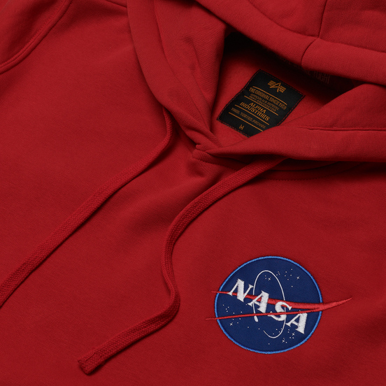 Мужская толстовка Alpha Industries Nasa Space Shuttle Hoody Speed Red