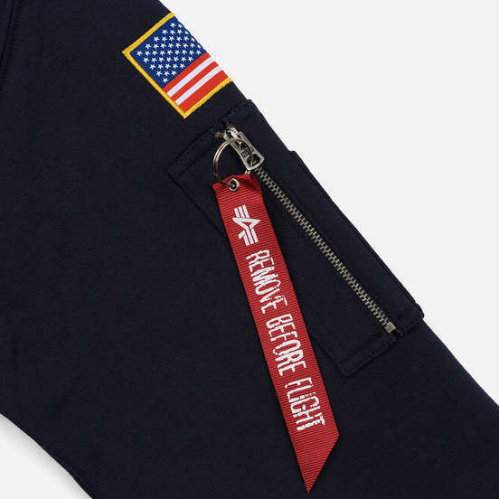 Мужская толстовка Alpha Industries Nasa Space Shuttle Replica Blue