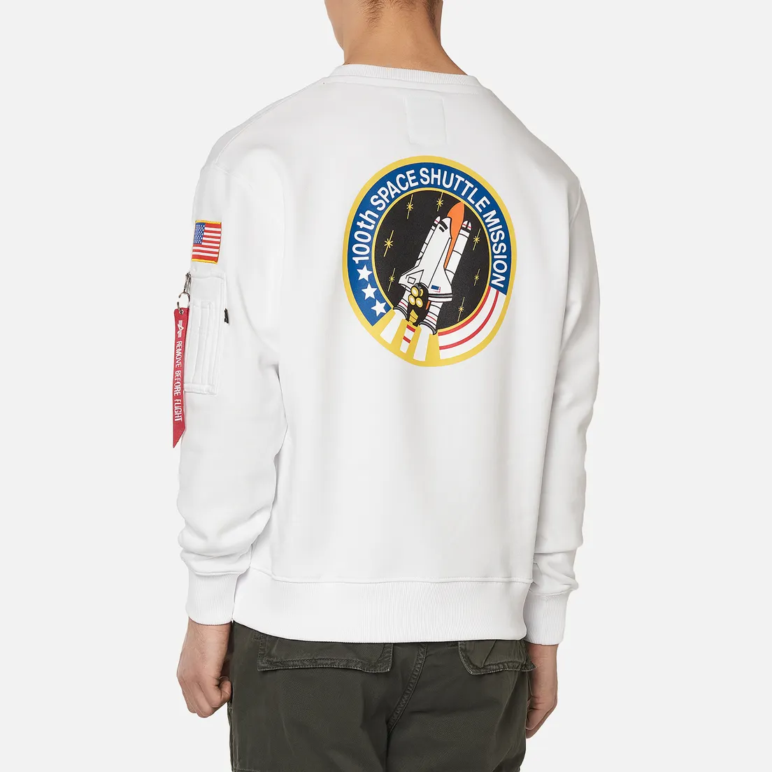 Alpha Industries Мужская толстовка NASA Space Shuttle