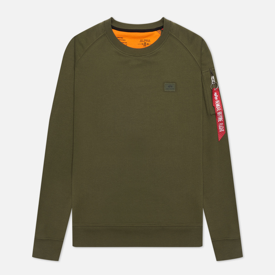 Мужская толстовка Alpha Industries X-Fit Dark Green