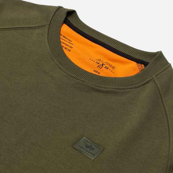 Мужская толстовка Alpha Industries X-Fit Dark Green