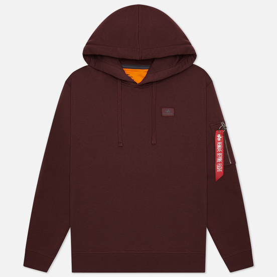 Мужская толстовка Alpha Industries X-Fit Hoody Wine Red