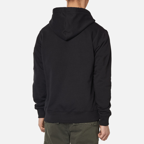 Мужская толстовка Alpha Industries X-Fit Zip Hoody Black