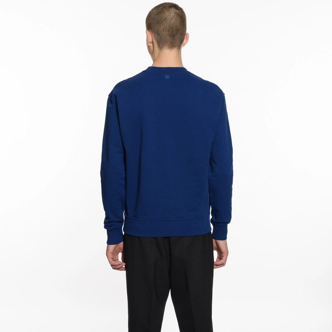 AMI Мужская толстовка Patch Smiley Crew Neck