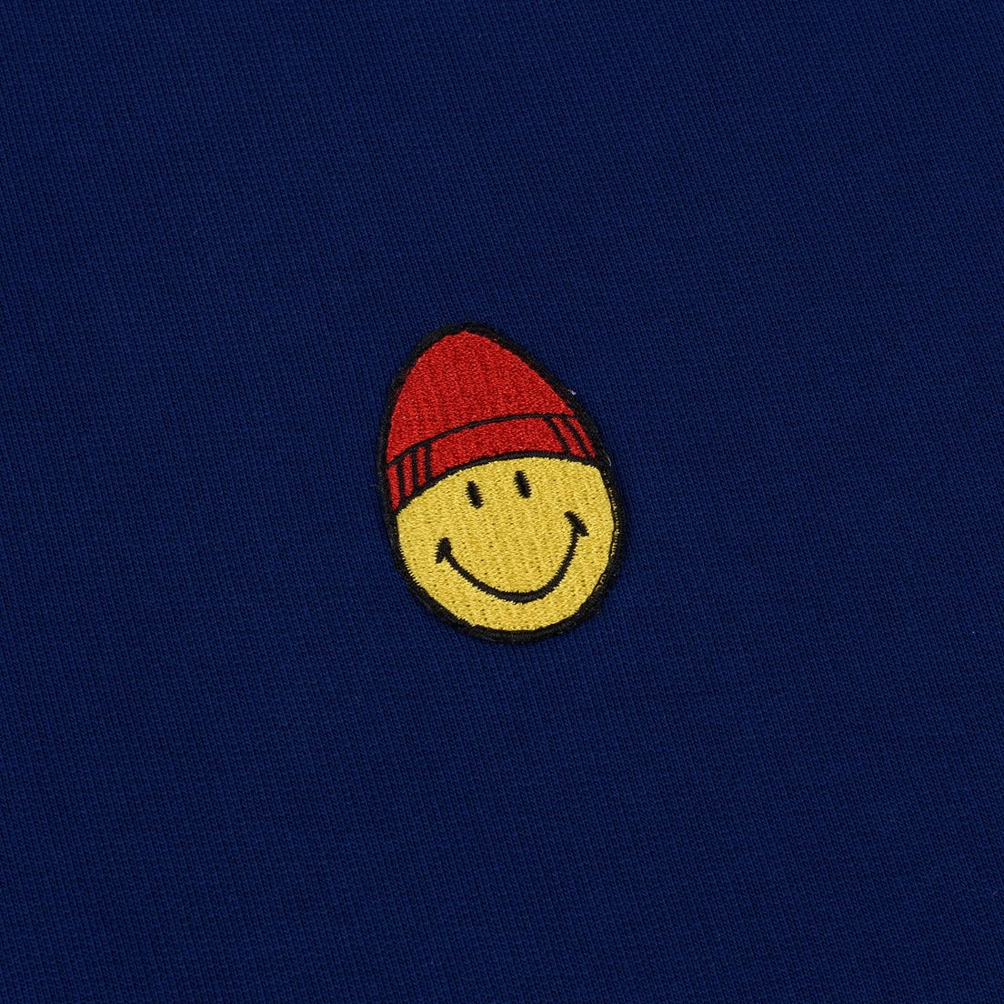 AMI Мужская толстовка Patch Smiley Crew Neck