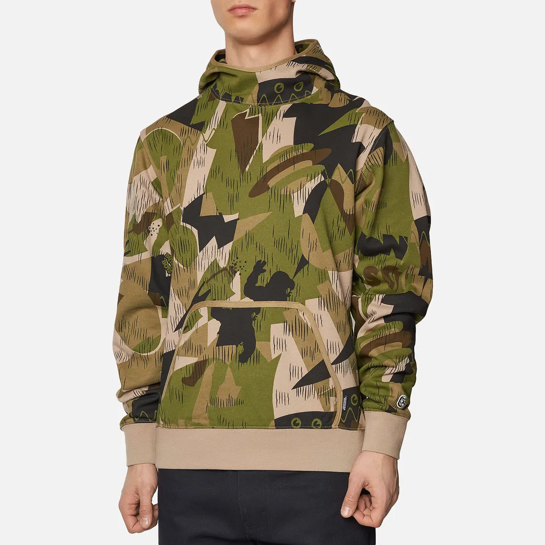 Billionaire Boys Club Мужская толстовка Camo All Over Print Popover Hood