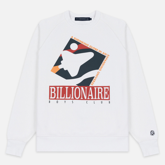 Мужская толстовка Billionaire Boys Club Commemorative Mission Crewneck White