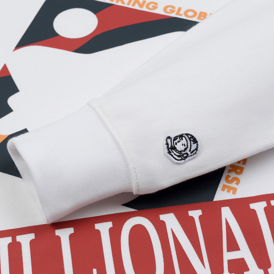 Мужская толстовка Billionaire Boys Club Commemorative Mission Crewneck White