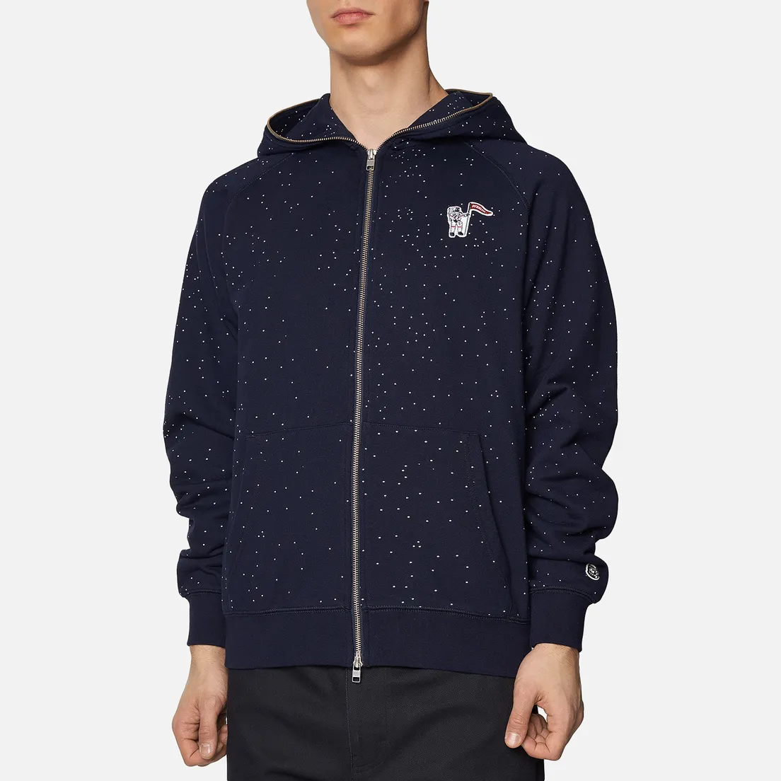 Billionaire Boys Club Мужская толстовка Deep Space Full Zip Hood