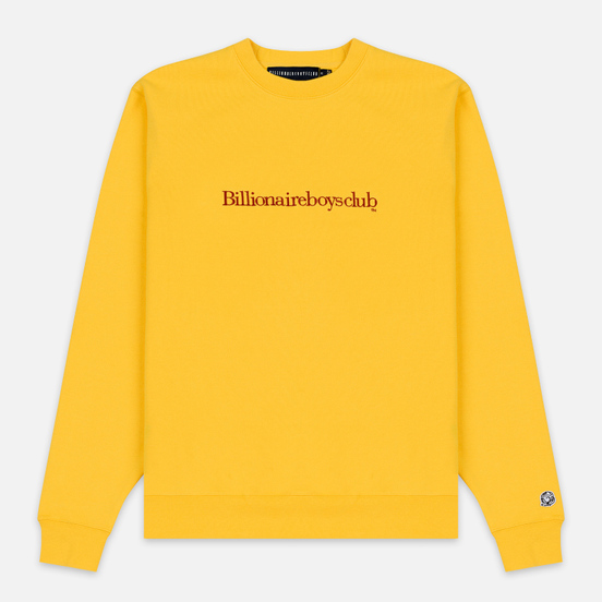 Мужская толстовка Billionaire Boys Club Embroidered Logo Crewneck Yellow