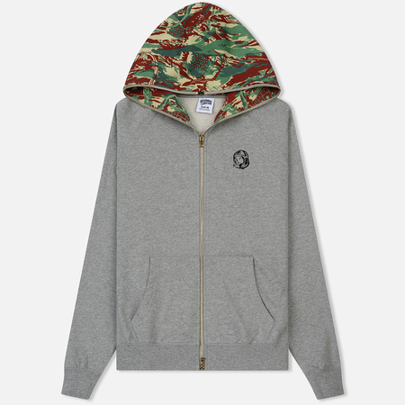 Мужская толстовка Billionaire Boys Club Lizard Camo Zip Hoodie Heather Grey