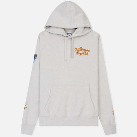 Мужская толстовка Billionaire Boys Club Souvenir Popover Hoodie White Marl/Violet