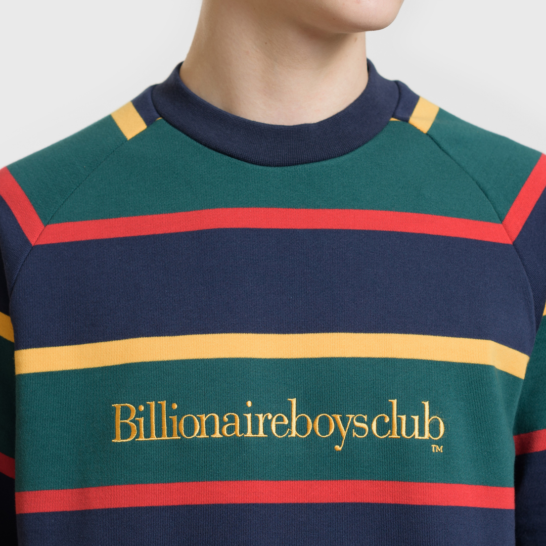 Billionaire Boys Club Мужская толстовка Striped Raglan Crewneck