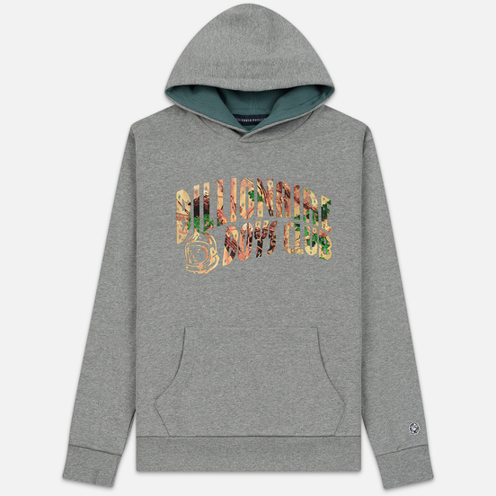 Мужская толстовка Billionaire Boys Club Tree Camo Arch Logo Popover Hoodie Heather Grey