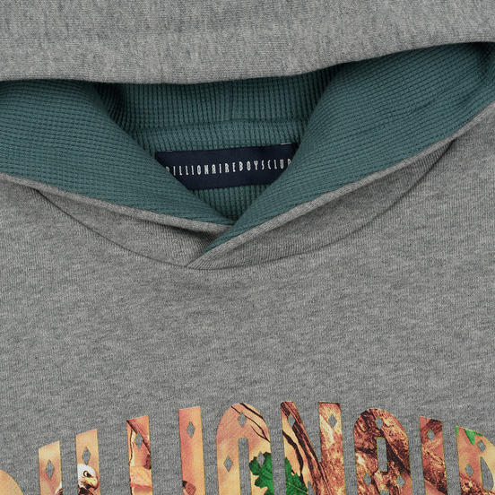 Мужская толстовка Billionaire Boys Club Tree Camo Arch Logo Popover Hoodie Heather Grey