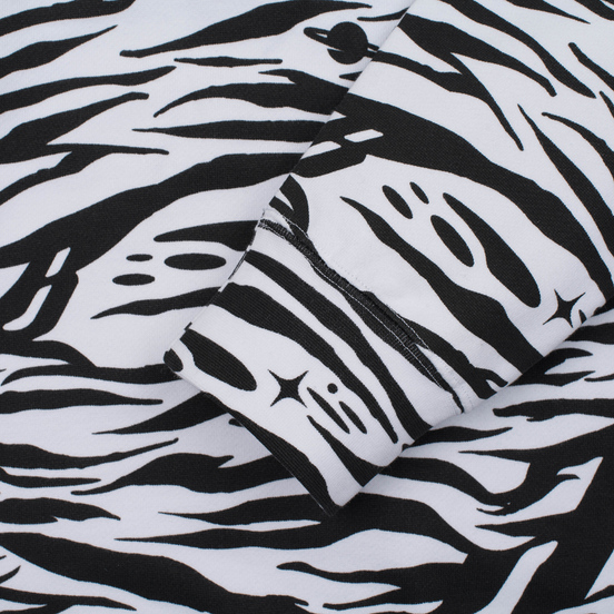 Мужская толстовка Billionaire Boys Club Zebra Camo All-Over Print Crew Neck White