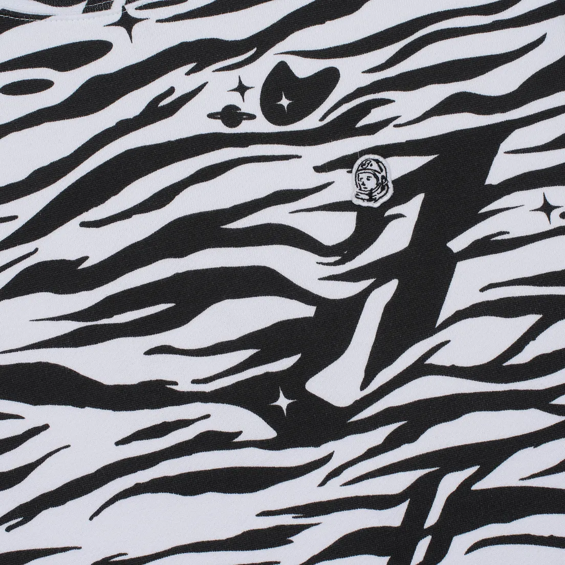 Billionaire Boys Club Мужская толстовка Zebra Camo All-Over Print Crew Neck