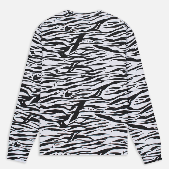 Мужская толстовка Billionaire Boys Club Zebra Camo All-Over Print Crew Neck White